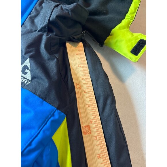 Gerry Boys Hooded Ski Jacket With Two-Tone Design & Zipper Pockets7/8 size - Picture 8 of 10